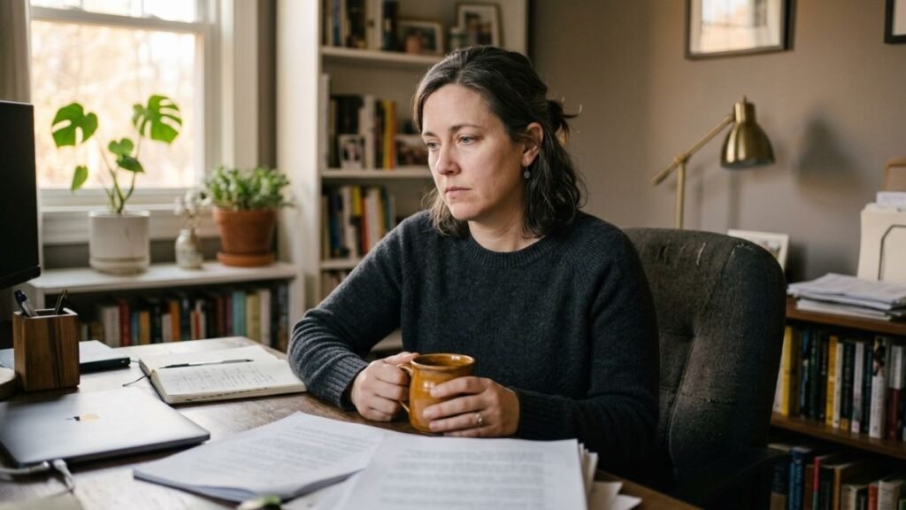 Brain Fog Causes Adults: What's Really Happening + How to Fix It 2 adult experiencing brain fog and mental fatigue at work