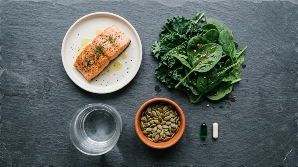 Brain Fog Causes Adults: What's Really Happening + How to Fix It 3 brain-healthy foods and supplements for cognitive clarity including omega-3 and magnesium