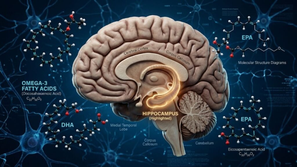 DHA omega-3 brain health hippocampus neuroprotection