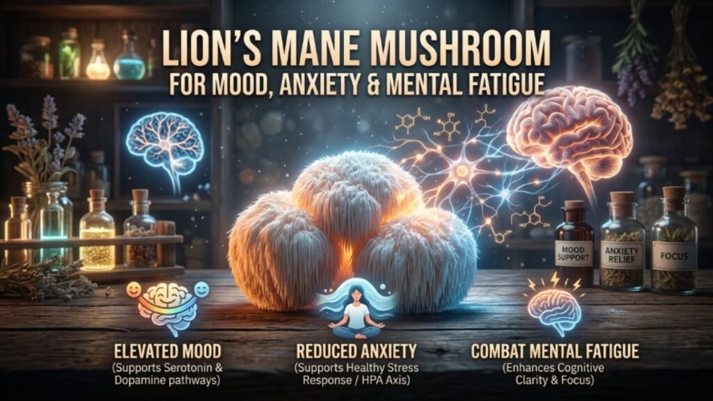 Lions Mane for Mood Anxiety and Mental Fatigue