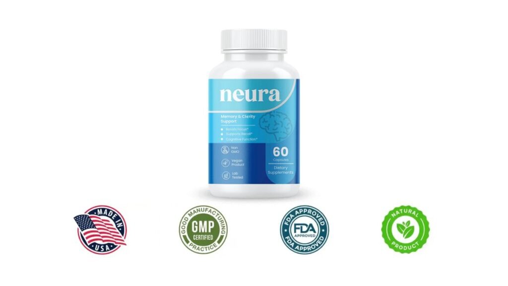 Neura memory supplement 90-day supply bottles