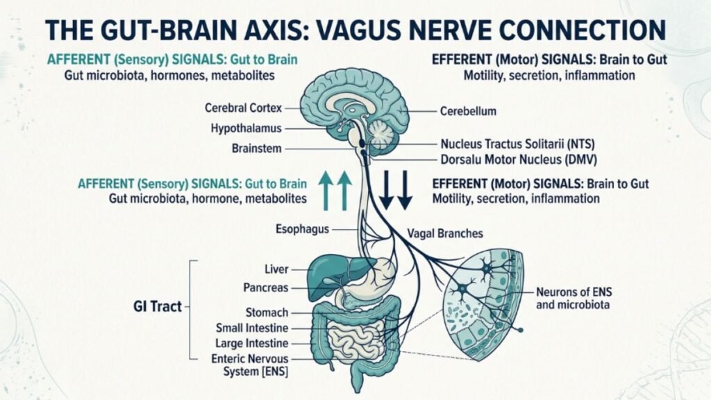 gut brain axis connection neuroinflammation brain fog