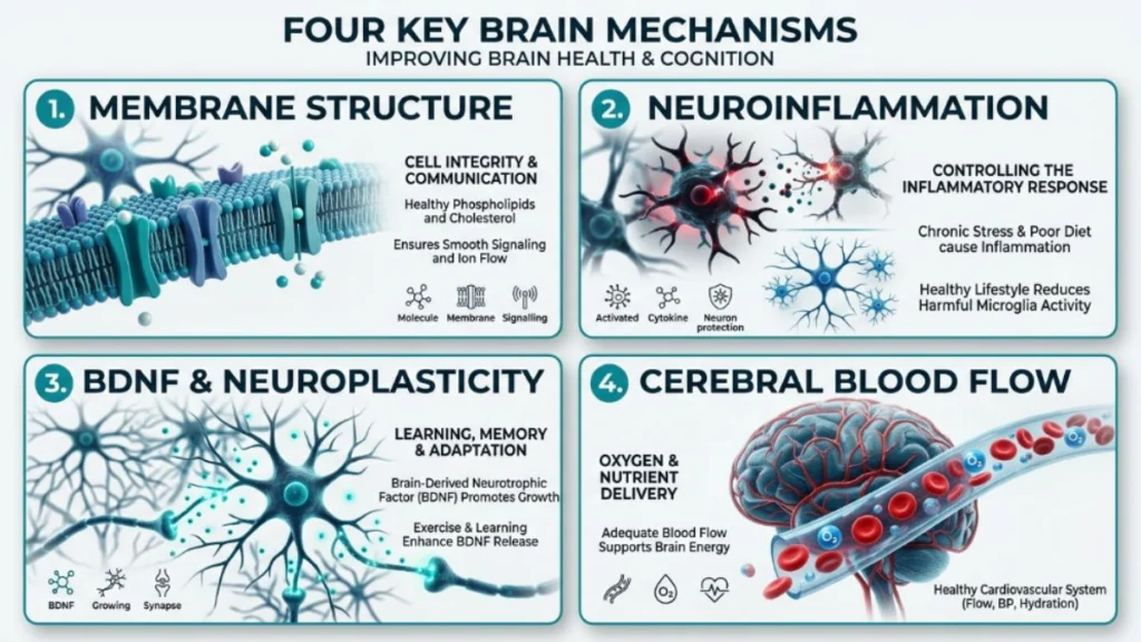 how omega-3 fatty acids support brain function four mechanisms