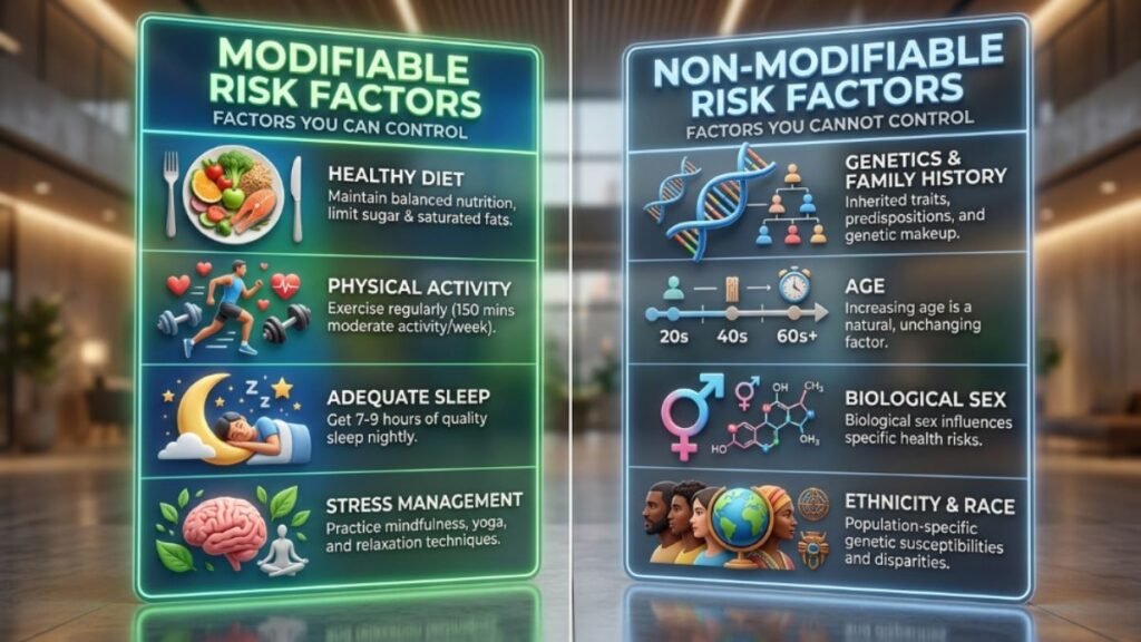 modifiable and non modifiable cognitive decline risk factors