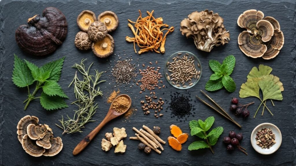 natural nootropic ingredients for brain fog lion's mane bacopa alpha-gpc