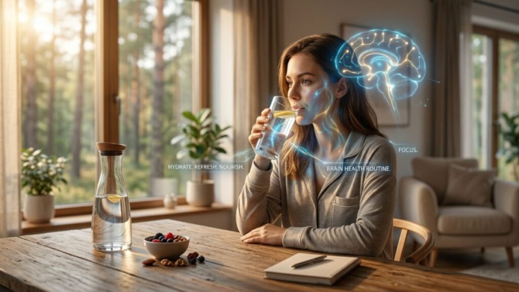 hydration morning routine brain health