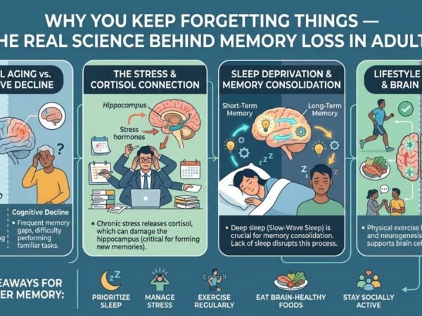 Why You Keep Forgetting Things — The Real Science Behind Memory Loss in Adults