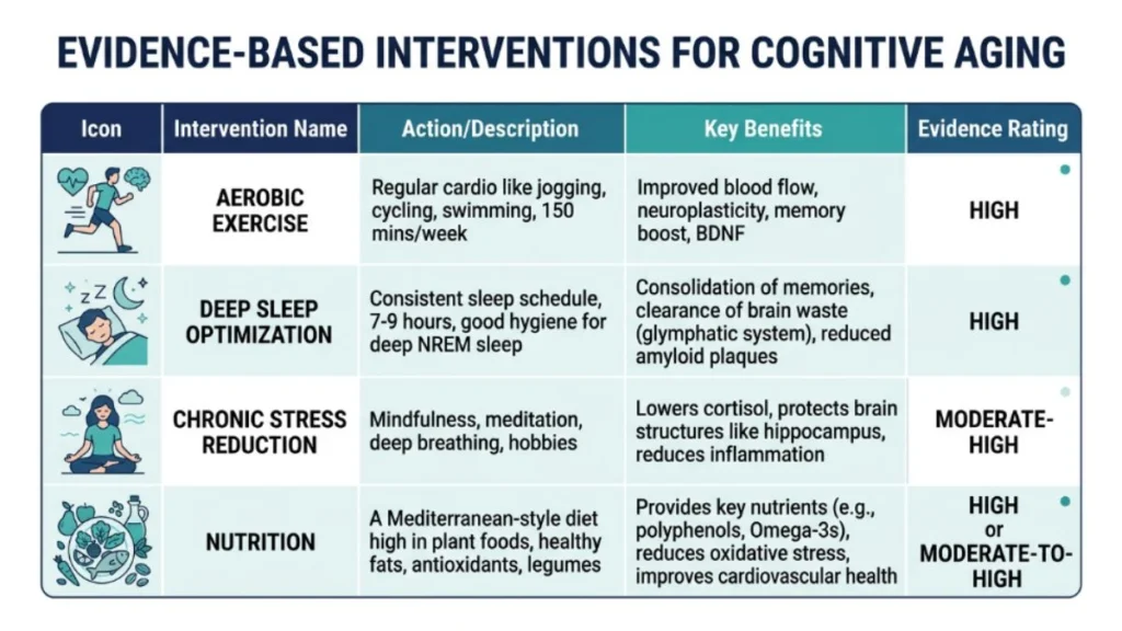 Why Memory Gets Worse After 35: What the Science Says 4 evidence based interventions memory decline adults