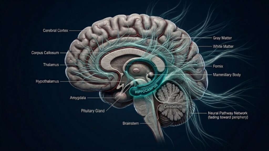 hippocampus memory formation brain diagram