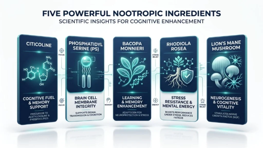 Nootropic Stack for Brain Fog: Stimulant-Free Buyer's Guide 3 nootropic ingredients brain fog 1