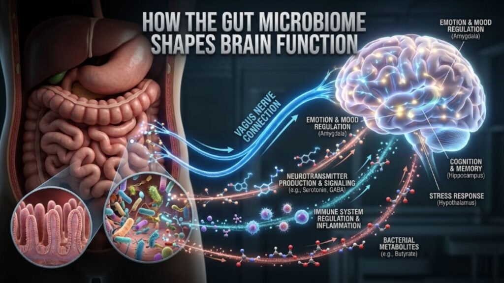 How the Gut Microbiome Shapes Brain Function