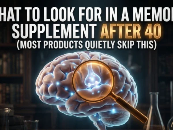 What to Look for in a Memory Supplement After 40 Most Products Quietly Skip This
