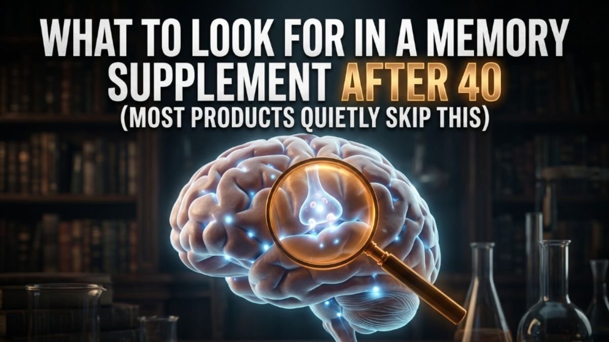 What to Look for in a Memory Supplement After 40 Most Products Quietly Skip This