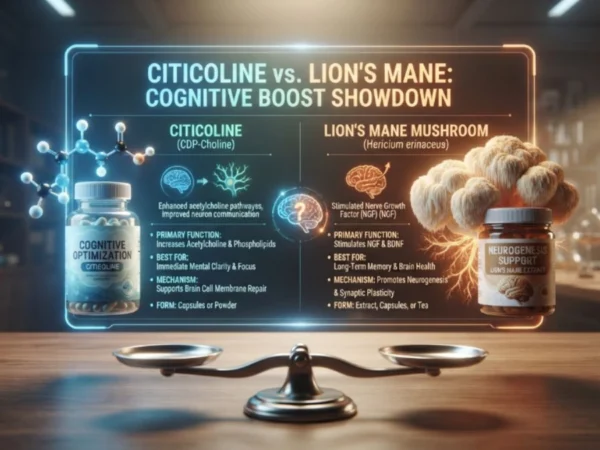 Citicoline vs Lions Mane Which Is Better for Focus and Memory